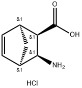 (1S,2R,3S,4R)-3-aminobicyclo[2.2.1]hept-5-ene-2-carboxylic acid hydrochloride Struktur