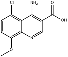 4-Amino-5-chloro-8-methoxyquinoline-3-carboxylic acid Struktur