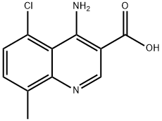 4-Amino-5-chloro-8-methylquinoline-3-carboxylic acid Struktur