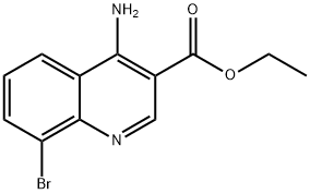 4-Amino-8-bromoquinoline-3-carboxylic acid ethyl ester Struktur