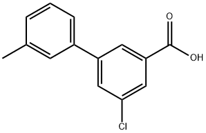 5-Chloro-3'-methylbiphenyl-3-carboxylic acid Struktur