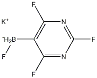 potassium trifluoro(2-fluoropyrimidin-5-yl)borate Struktur