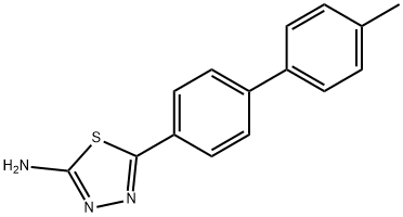 5-(4'-Methylbiphenyl-4-yl)-1,3,4-thiadiazol-2-amine Struktur