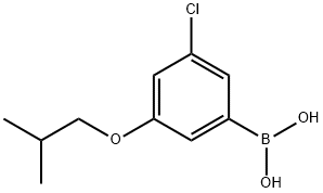 3-Chloro-5-isobutoxyphenylboronic acid Struktur