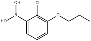 2-Chloro-3-propoxyphenylboronic acid Struktur