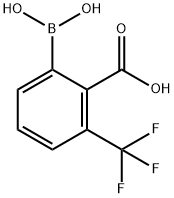 2-Borono-6-trifluoromethylbenzoic acid Struktur