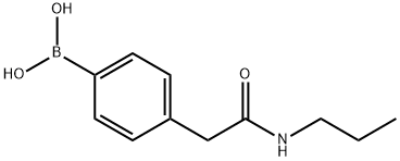 4-(2-Oxo-2-(propylamino)ethyl)phenylboronic acid Struktur