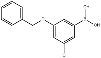 3-Benzyloxy-5-chlorophenylboronic acid Struktur