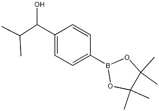 2-Methyl-1-(4-(4,4,5,5-tetramethyl-1,3,2-dioxaborolan-2-yl)phenyl)propan-1-ol Struktur