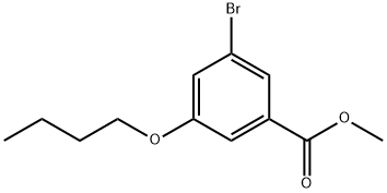 Methyl 3-bromo-5-butoxybenzoate Struktur