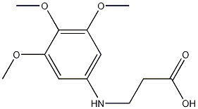 N-(3,4,5-trimethoxyphenyl)-.beta.-Alanine Struktur