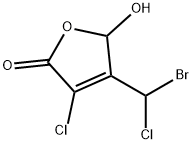4-(Bromochloromethyl)-3-chloro-5-hydroxy-2(5H)-furanone