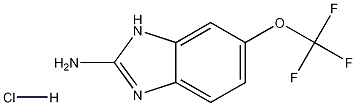 6-(Trifluoromethoxy)-1H-benzimidazol-2-aminehydrochloride Struktur