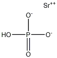 Strontium hydrogen orthophosphate-alpha Struktur