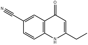 2-ethyl-4-hydroxyquinoline-6-carbonitrile Struktur