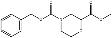 Methyl N-Cbz-morpholine-2-carboxylate Structure