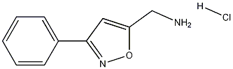 (3-phenylisoxazol-5-yl)methylamine hydrochloride Struktur