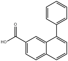 8-Phenylnaphthalene-2-carboxylic acid Struktur