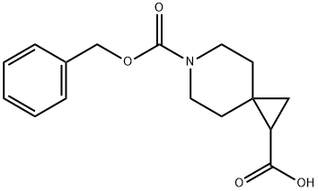 6-(Benzyloxycarbonyl)-6-azaspiro[2.5]octane-1-carboxylic acid Struktur