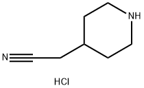 2-(Piperidin-4-yl)acetonitrile, hydrochloride Struktur