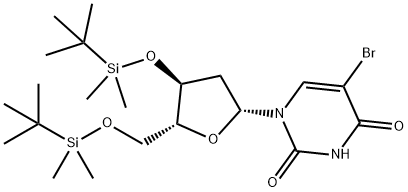 3',5'-Bis-O-(tert-butyldimethylsilyl)-5-bromo-2'-deoxyuridine