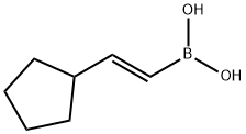 (E)-(2-Cyclopentylethenyl)boronic Acid Struktur