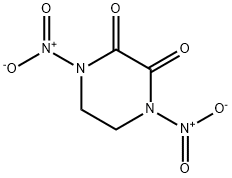 1,4-Dinitro-2,3-piperazinedione Struktur