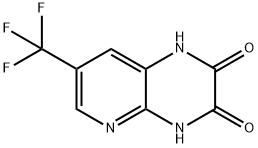 7-Trifluoromethyl-1,4-dihydro-pyrido[2,3-b]pyrazine-2,3-dione Struktur