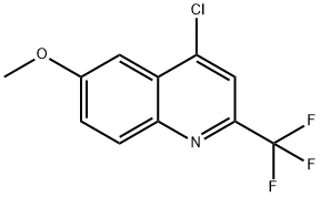 4-Chloro-6-methoxy-2-(trifluoromethyl)quinoline Struktur