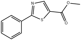 5-Thiazolecarboxylic acid, 2-phenyl-, methyl ester Struktur