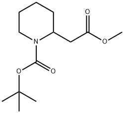 Piperidin-2-yl-acetic acid methyl ester, hydrochloride Struktur