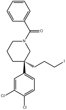 (S)-(3-(3,4-dichlorophenyl)-3-(3-iodopropyl)piperidin-1-yl)(phenyl)methanone