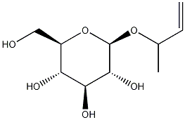 1-Methyl-2-propenyl beta-D-glucopyranoside Struktur