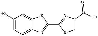 4-Thiazolecarboxylic  acid,4,5-dihydro-2-(6-hydroxy-2-benzothiazolyl)- Struktur