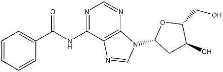 N6-Benzoyl-2'-deoxyadenosine Struktur