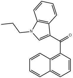 1-Naphthalenyl(1-propyl-1H-indol-3-yl)methanone Struktur