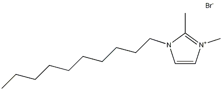 1-decyl-2,3-dimethylimidazolium bromide Struktur