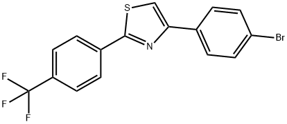 Thiazole, 4-(4-bromophenyl)-2-[4-(trifluoromethyl)phenyl]- Struktur