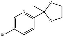 5-BROMO-2-(2-METHYL-1,3-DIOXOLAN-2-YL)PYRIDINE Struktur