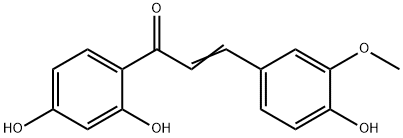 Acrylophenone, 2',4'-dihydroxy-3-(p-hydroxy-m-methoxyphenyl)- Struktur