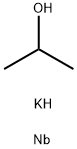 Niobium potassium isopropoxide, 2.5% w/v in isopropanol, 99% (metals basis) Struktur