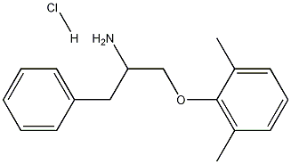 ALPHA-[(2,6-DIMETHYLPHENOXY)METHYL]-BENZENEETHANAMINE HYDROCHLORIDE Struktur