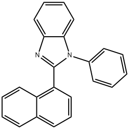 2-(1-naphthalenyl)-1-phenyl-benzimidazole Struktur