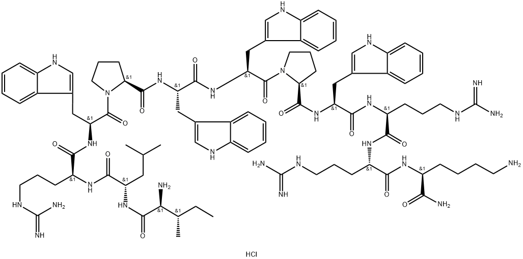 omiganan pentahydrochloride Structure