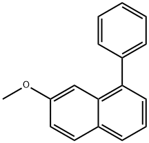 7-Methoxy-1-phenylnaphthalene Struktur