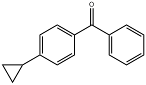 (4-cyclopropylphenyl)(phenyl)methanone Struktur