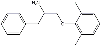 ALPHA-[(2,6-DIMETHYLPHENOXY)METHYL]-BENZENEETHANAMINE Struktur