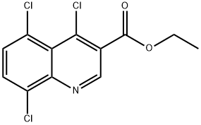 4,5,8-Trichloroquinoline-3-carboxylic acid ethyl ester Struktur