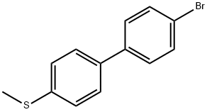 4-bromo-4'-methylsulfanyl-biphenyl Struktur