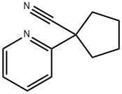 1-(2-pyridinyl)-Cyclopentanecarbonitrile Struktur